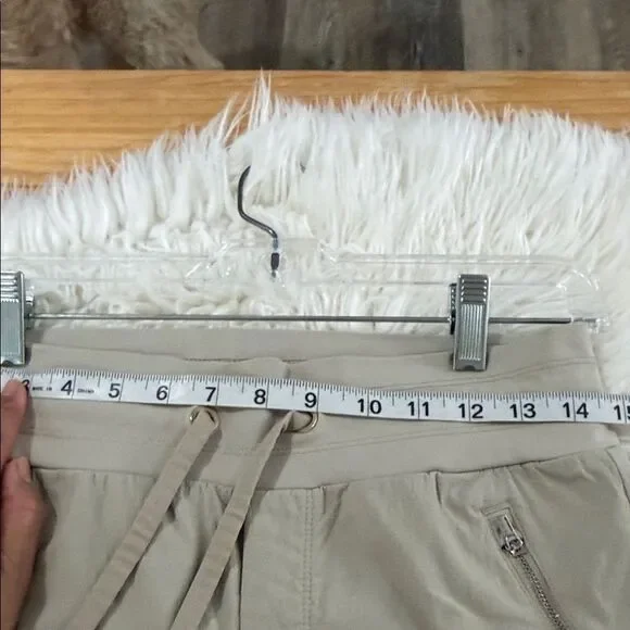 Athleta Tan Drawstring Joggers Size 4 - Picture 4 of 13